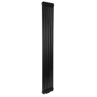 Вертикальный радиатор Warm Well Column 2 1800*290 Black mat (нижнее)